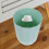 Trash Can for Bathroom and Office Small Green 3