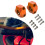 Motorcycle Handlebar Riser Aluminum Alloy Orange 6