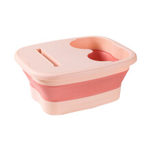 Foldable Foot Bath Basin with Handle Lid and Massage