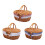 Handwoven Wicker Picnic Basket with Removable Liner 1 4