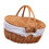 Handwoven Wicker Picnic Basket with Removable Liner 1 1