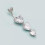 Sterling Silver Dangle Heart Belly Button Ring 6.5mm 3