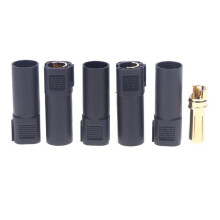 5pcs 3cm Metal+Plastic Amass XT150 6mm Bullet Connector Adapter Plug Kit Male Female 130A High Amp Rating Male