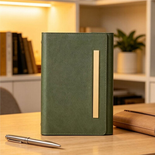 Leather Writing Notebook A6 Ring Binder Refillable Diary, Vintage Handmade Travel Organizer Agenda 2