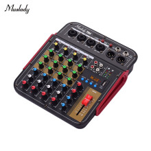 TM4 Digital 4-Channel Audio Mixer with 48V Phantom Power