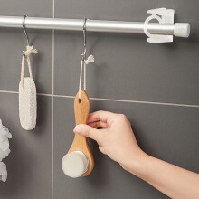 6Pcs Adjustable No-Drill Curtain Rod Holders with Swivel