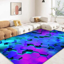 3D Volcano Lava Area Rug Red Nonslip Floor Mat 5x8 ft