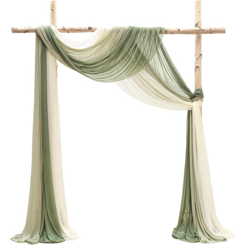 Floroom wedding arch draping fabric 3 panels 20ft