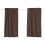 Blackout Window Curtains Coffee 14x29 Inch Back Tab and Rod 1