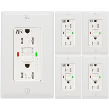 GFCI Outlet White 15A Self-Test Tamper-Resistant