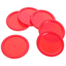 Ice Hockey Puck Accessories Red 6 Pieces