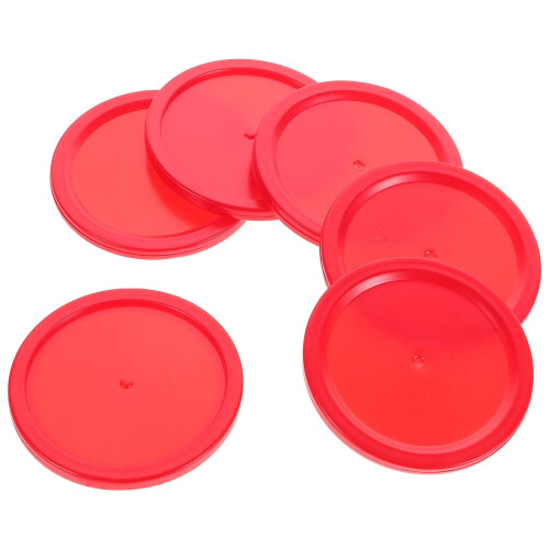 Ice Hockey Puck Accessories Red 6 Pieces