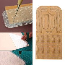 Leather Craft Punching Ruler Clear Acrylic 3mm 1PC