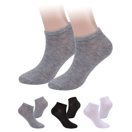 Ankle Socks Cotton Thin Low-Cut 10 Pairs