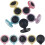 Folding Travel Hair Brush Set with Mirror 9PCS 1