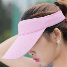Visor Cap for Women and Men Outdoor Wide Brim Solid Color
