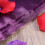 Dark Purple Polyester Sheer Curtain 39x79 in 2