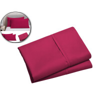Cotton Pillow Cases Set of 2 Standard Size Hot Pink