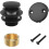 Matte Black Bathtub Drain and Overflow Kit Universal 1