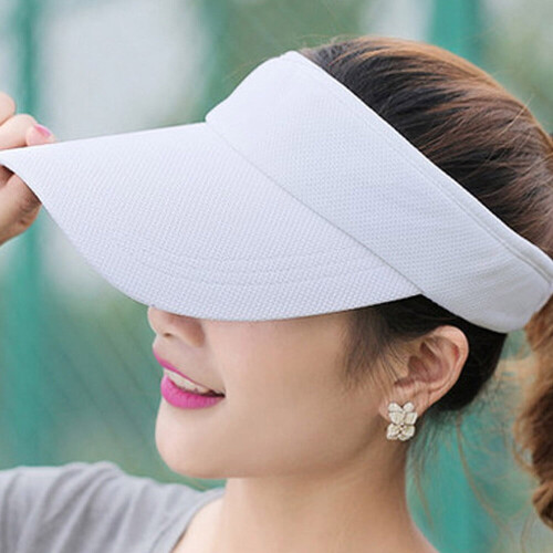 Visor Cap for Women and Men Outdoor Wide Brim Solid Color
