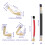 Tire Valve Stem Extenders Copper Flexible 4-Pack 5