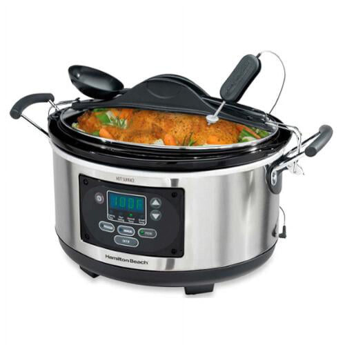 6 Quart Portable Slow Cooker with Probe 2