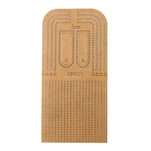 Leather Craft Punching Ruler Clear Acrylic 3mm 1PC 1