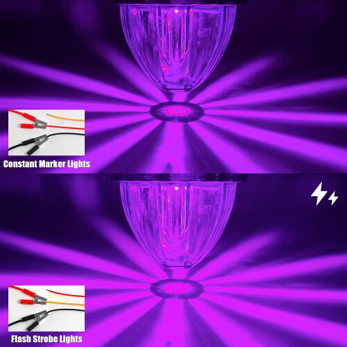 Watermelon LED Marker Lights Ice Blue 2 pcs 1