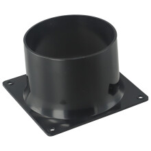 ABS Air Vent Duct Connector Wall Flange Adapter 75mm 100mm