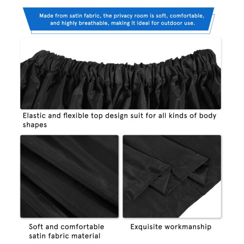 GOOHOCHY Portable Swimming Changing Tent Black 1