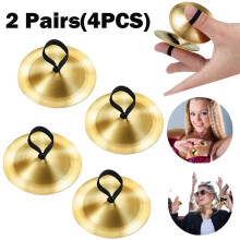 Finger Cymbals Brass Gold 4 Pieces 5.3 cm