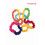 Multi-Color Stretch Bands Set Elastic Resistance Bands for 5