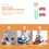 Eyeglasses Piñata Hanging Decorations 4 Pieces Multicolor 2