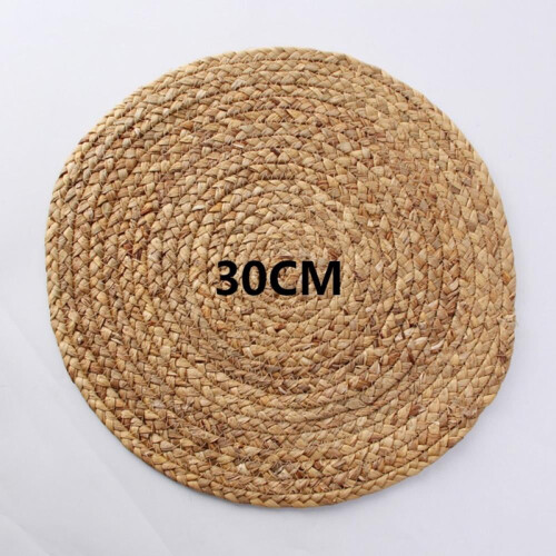 Round woven placemats water hyacinth 1 pc 1