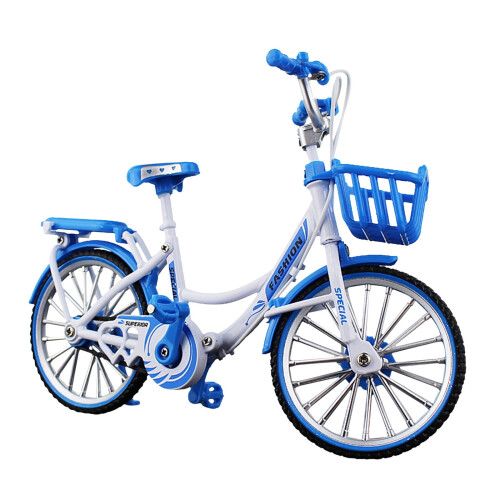 Mini Alloy City Bike Model 1:10 Folding Desktop Decor
