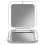 Compact square pocket mirror unbranded mini travel cosmetic 1