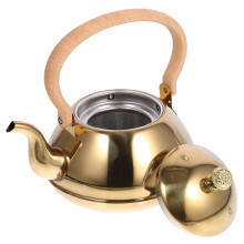 Golden Stainless Steel Tea Kettle 2.5 Quart with Handle