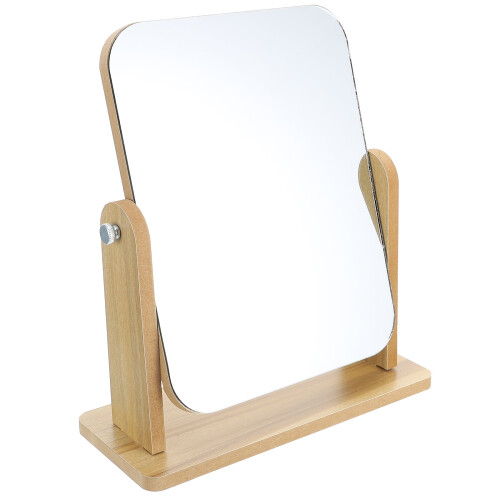Vanity Mirror Table Khaki Swivel Makeup 1 Set