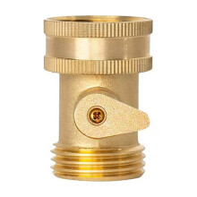 Solid Brass Garden Hose Ball Valve 3/4 Inch GHT