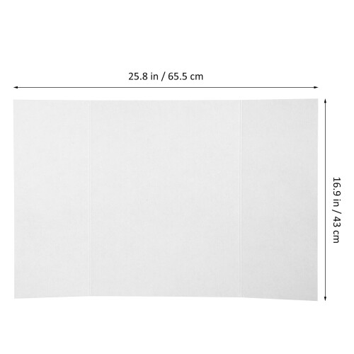 Trifold Display Board Smooth Corrugated Surface 4 pcs 1
