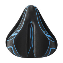 Bicycle Saddle Cover Soft Seat Cushion Cover Black Blue