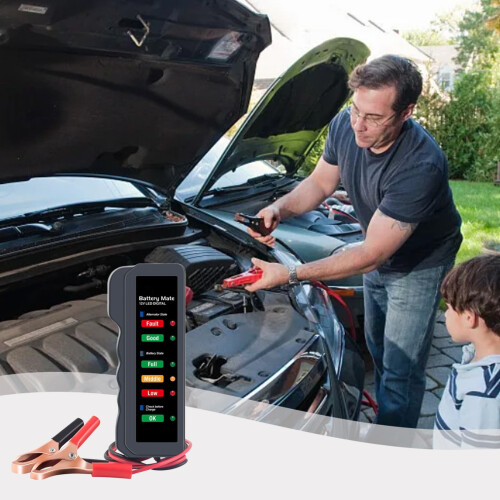 Automotive Battery Tester Compact Voltage Diagnostic Tool 1