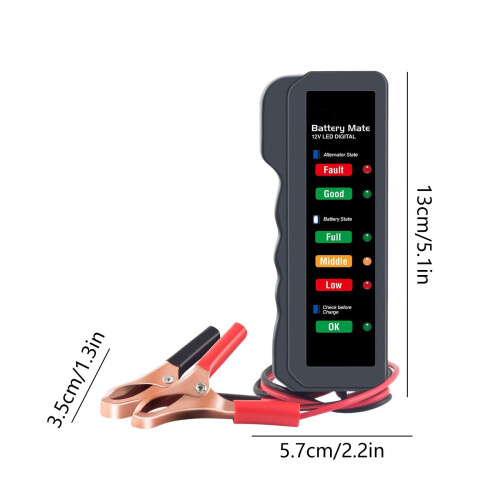 Automotive Battery Tester Compact Voltage Diagnostic Tool 2