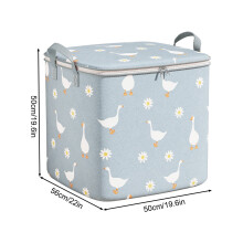 Clothing Storage Bag Non-Woven 140L Dual-Zip Cartoon Design