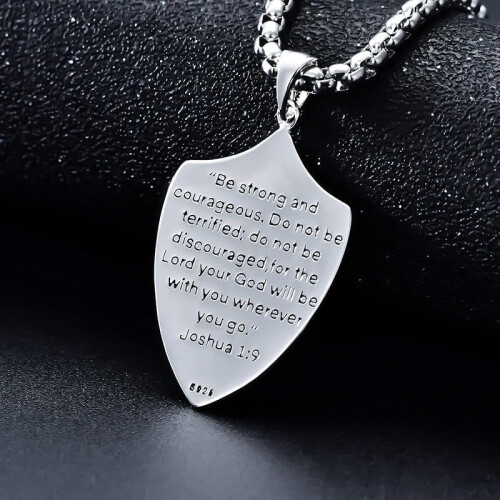 Sterling Silver Knights Templar Cross Pendant Necklace for 2