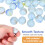 Glass Marbles Assorted Colors Smooth Texture 50 Pieces 7