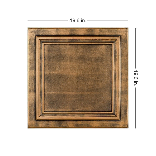 R24 Line Art Foam Ceiling Tile Antique Gold 8 pcs 1