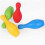 Plastic Bowling Set Assorted Colors 6.7 x 2.4 x 1.2 Inches 2