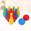 Plastic Bowling Set Assorted Colors 6.7 x 2.4 x 1.2 Inches 3