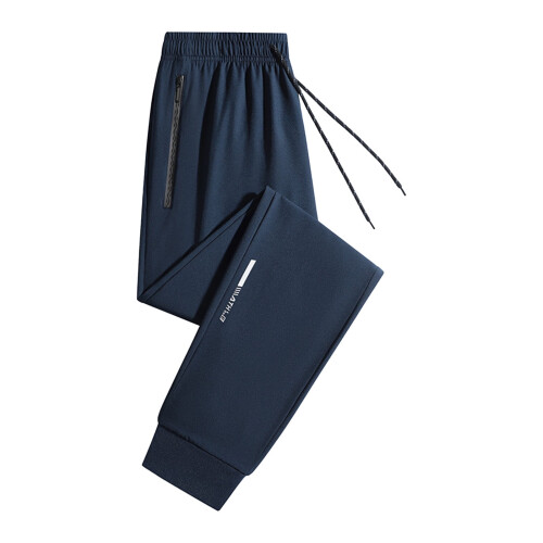 Men's Waterproof Hiking Pants Fleece-Lined Soft Shell Blue M